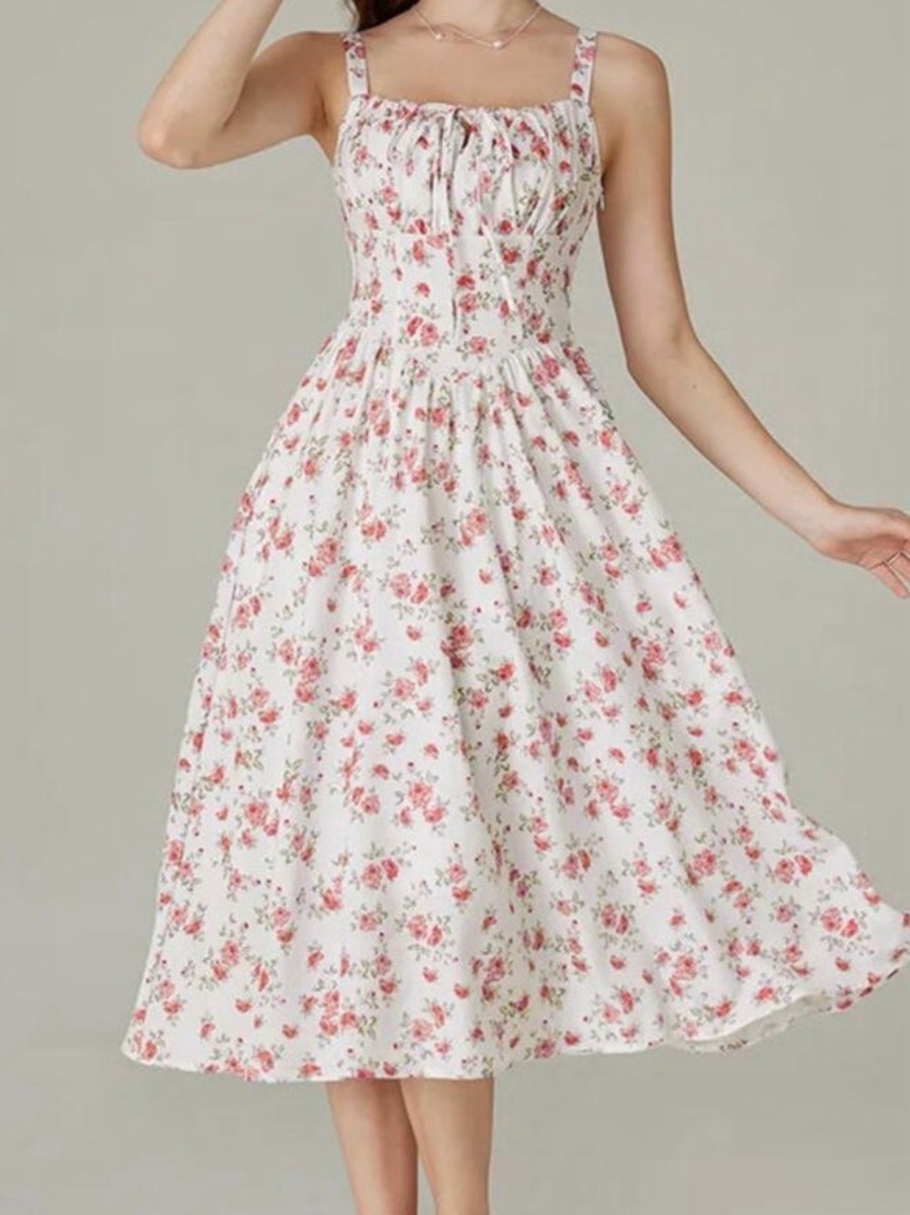 NWT Scarlett Darkness Floral Milkmaid Midi Dress Size XL